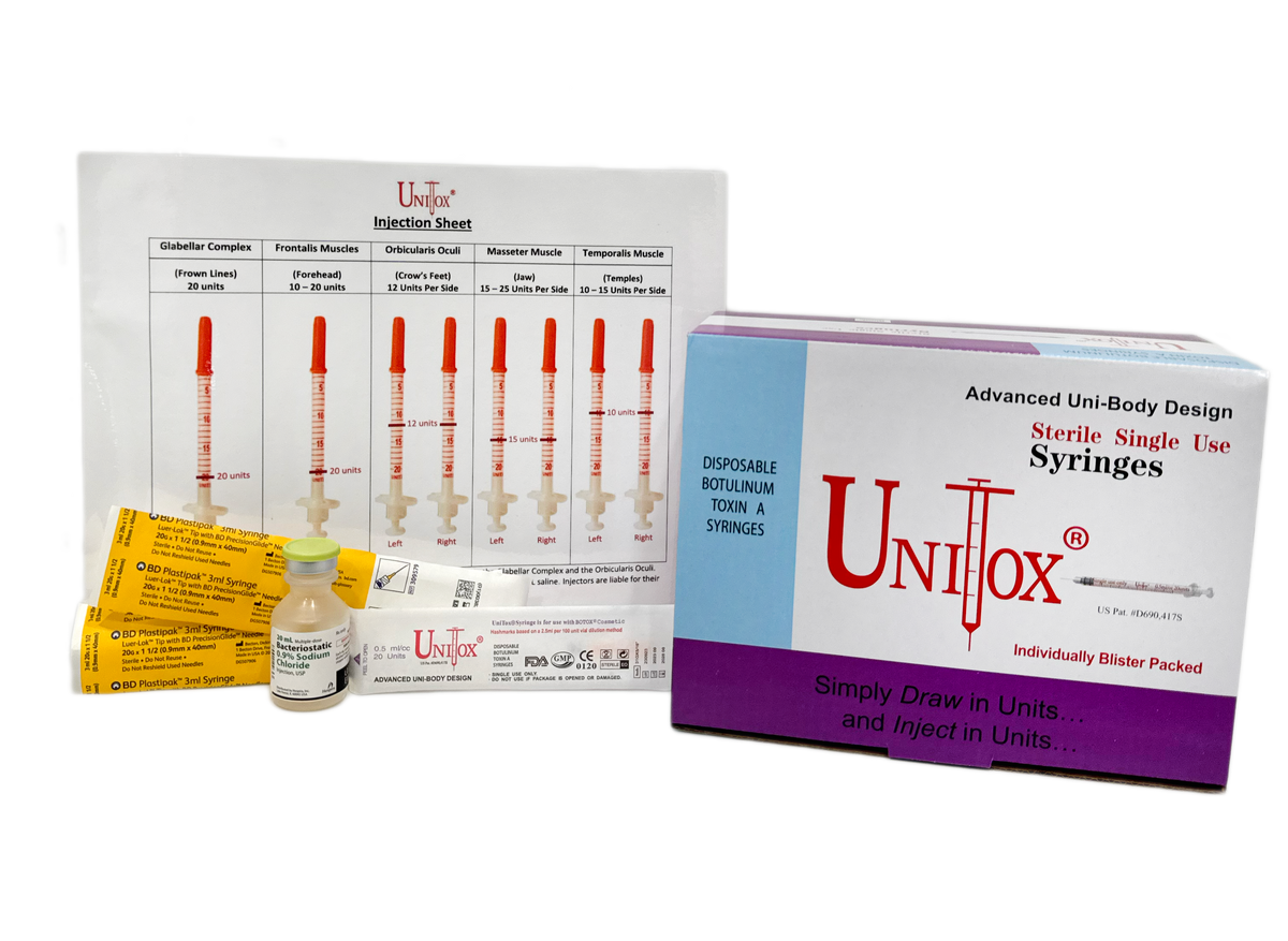 Botox Starter Pack – Unit-Marked Syringes for Neurotoxin Injections ...